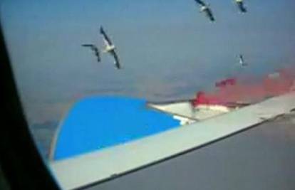 Putnik iz aviona snimio je pticu kako udara u krilo