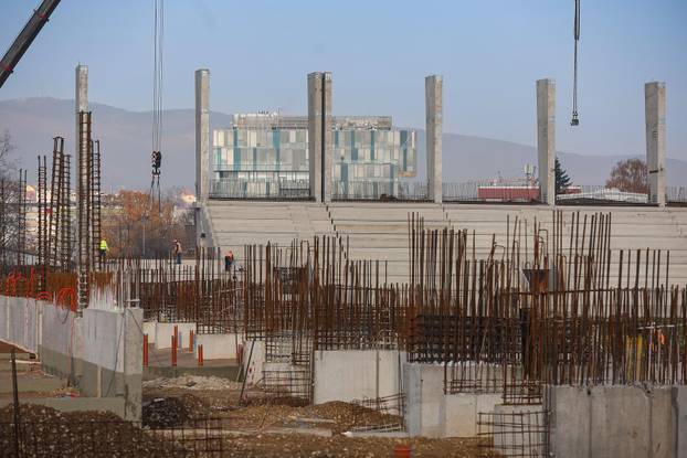 Sjeverna tribina stadiona u Kranj?evi?evoj gotovo je ve? izgra?ena