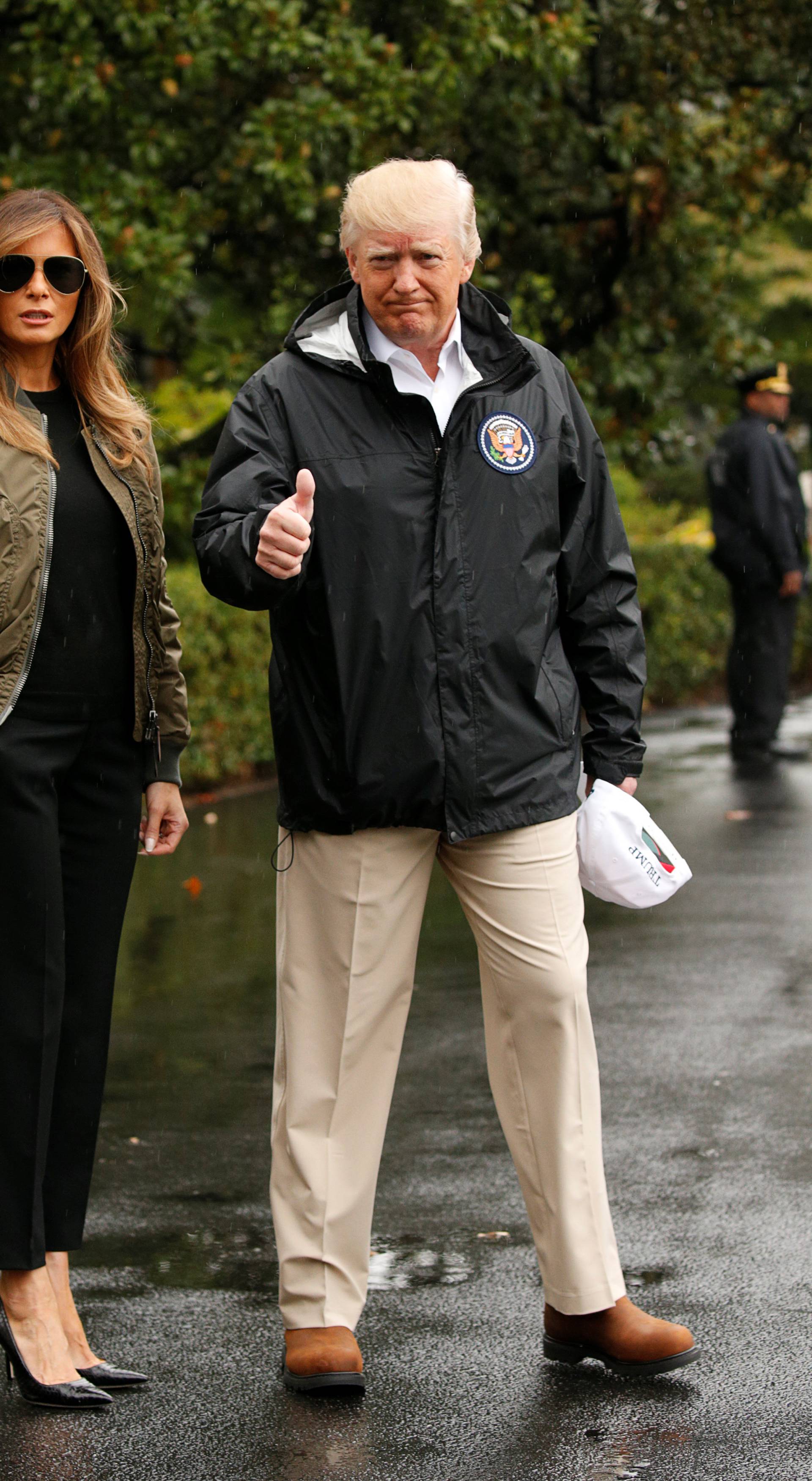 Trump departs Washington for Texas