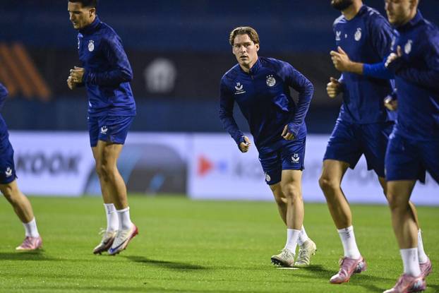 Zagreb: Trening GNK Dinamo uoči utakmice protiv Fenerbahce F.K.