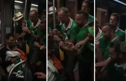 Irski navijači pjevali uspavanku bebi koju je držao tata Francuz