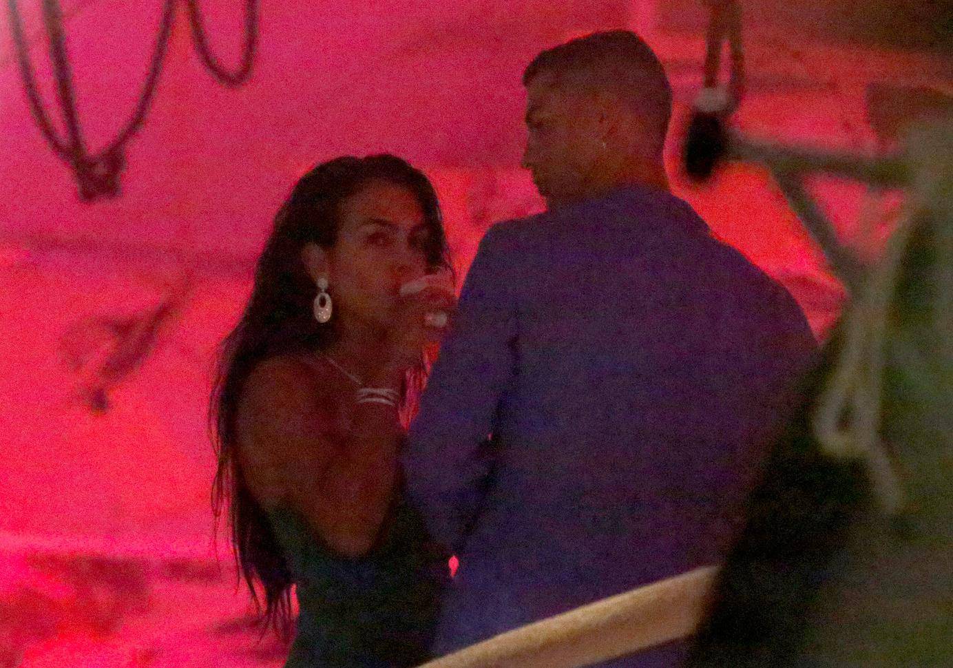 EXCLUSIVE: Cristiano Ronaldo and his wife Georgina Rodriguez are seen dancing, hugging and kissing on a night out with friends