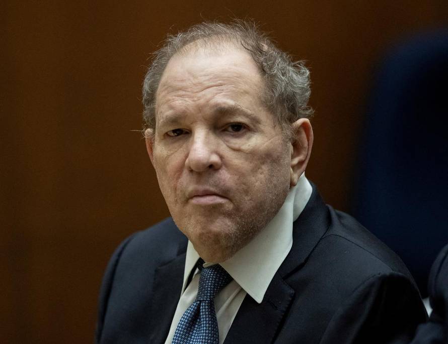 FILE PHOTO: Former film producer Harvey Weinstein appears in court in Los Angeles