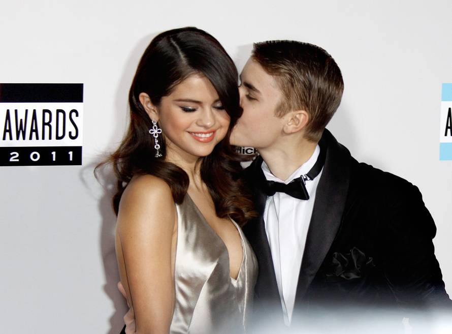 American Music Awards - Justin Bieber and Selena Gomez