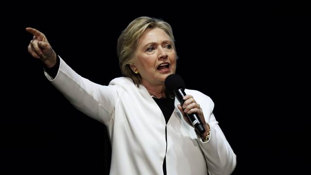 U.S. Democratic presidential nominee Hillary Clinton speaks during a campaign concert and rally in Philadelphia, Pennsylvania