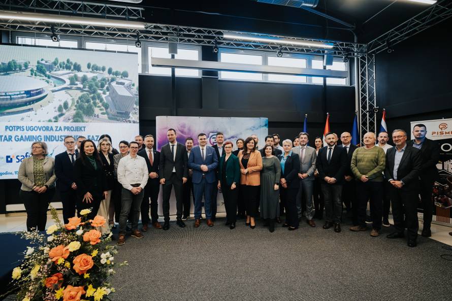 FOTO Potpisan ugovor o gradnji Centra gaming industrije u Novskoj, ovako će izgledati