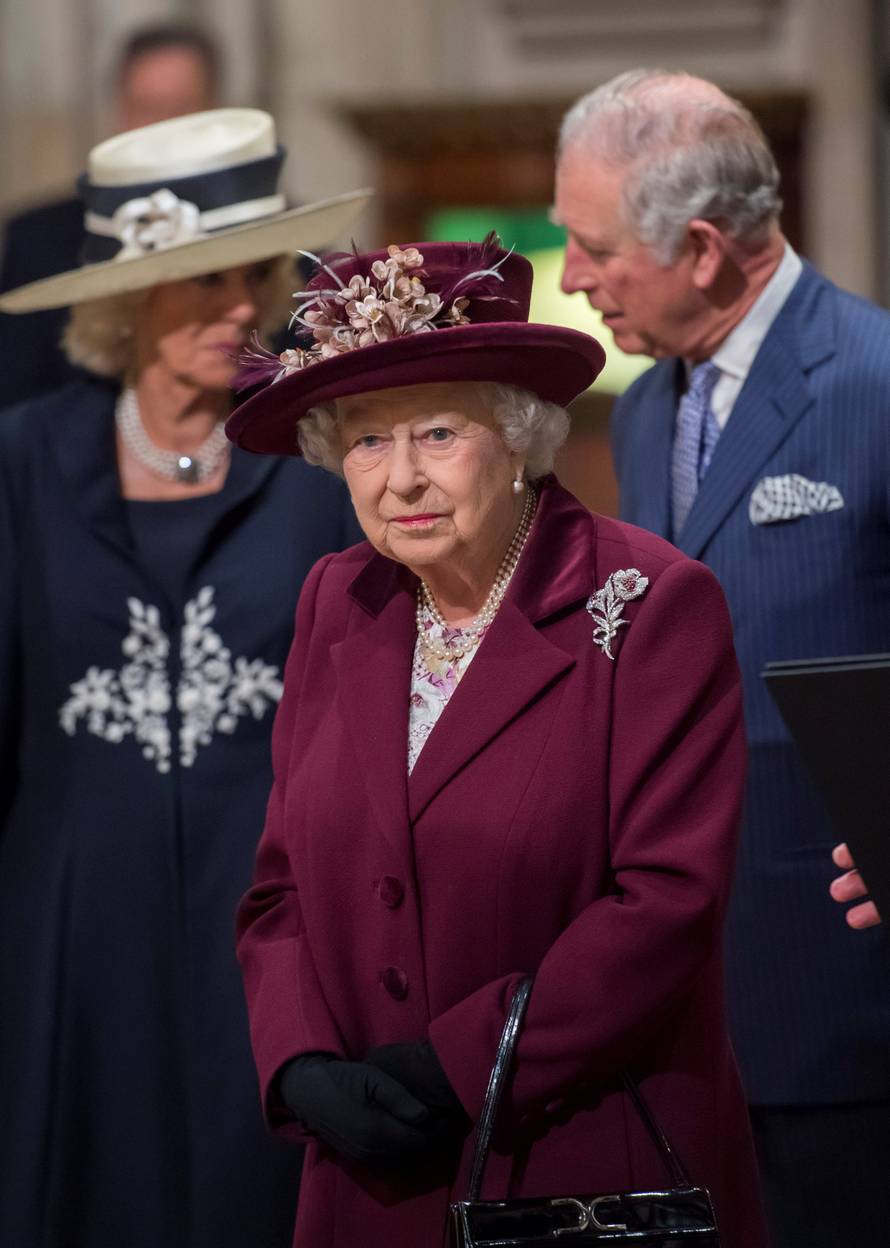 Britain's Queen Elizabeth attends the Commonwealth Service at Westminster Abbey in London