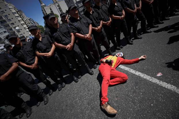 One-day national strike to protest against Argentine President Milei's measures, in Buenos Aires