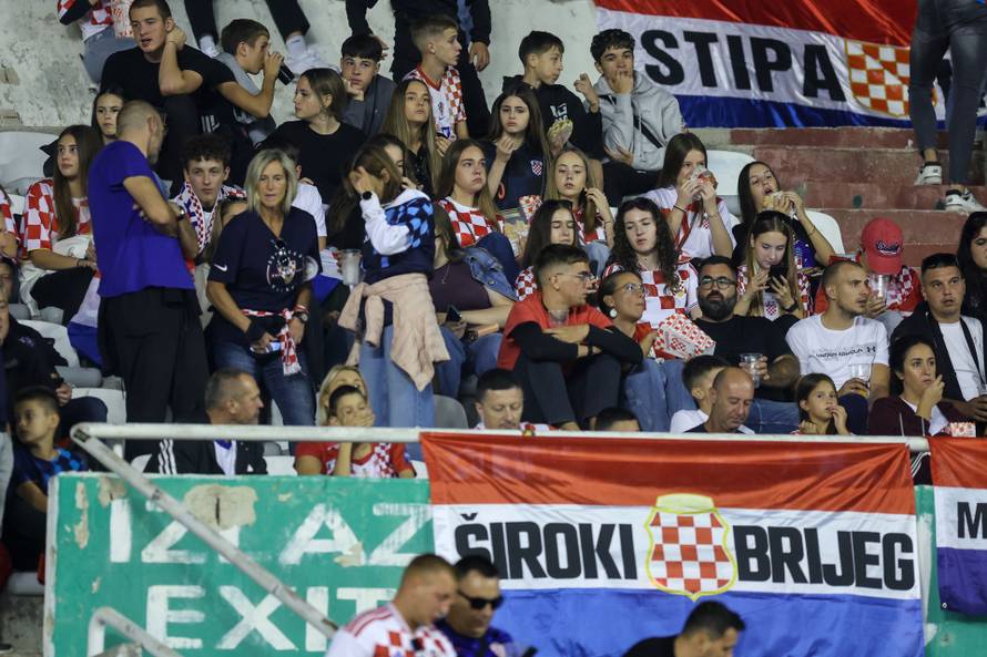 Atmosfera na Poljudu na utakmici između Hrvatske i Španjolske u Ligi nacija