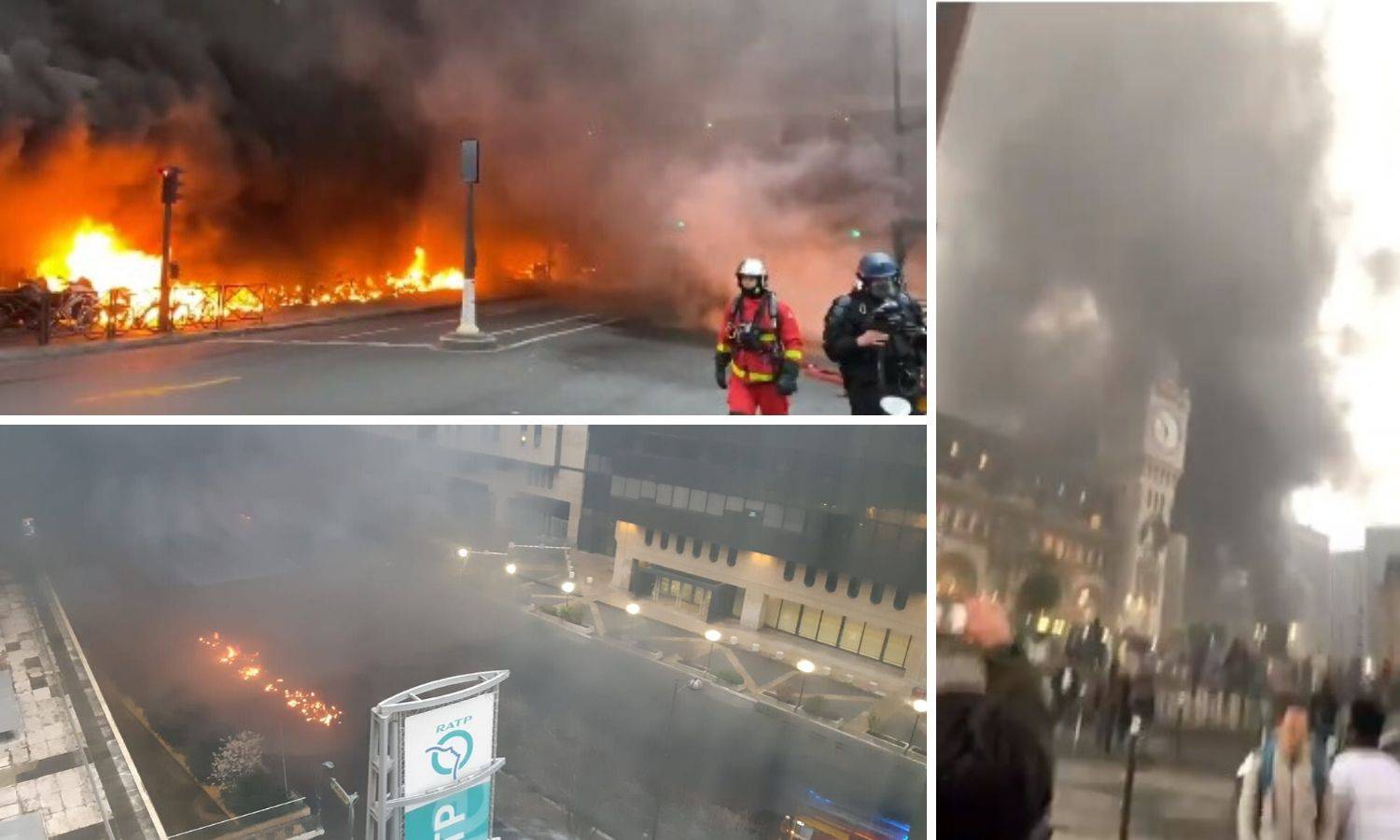 Buktinja u Parizu: Zbog požara evakuirali željezničku postaju
