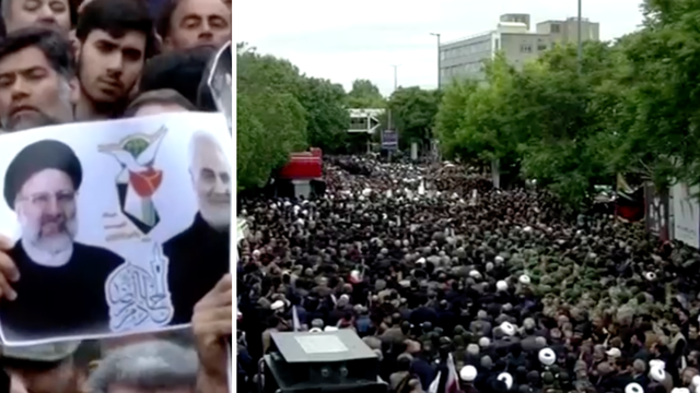 VIDEO Tisuće ljudi na ulicama opraštaju se od iranskog predsjednika nakon nesreće