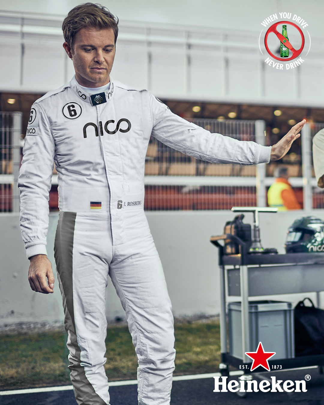 Nico Rosberg i Heineken: When You Drive, Never Drink