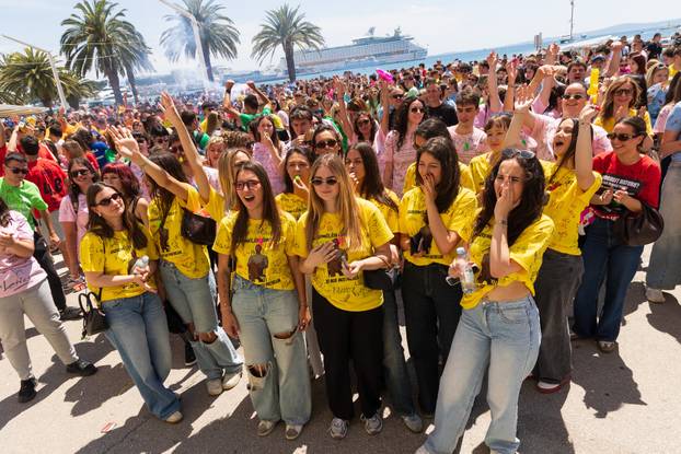 Split: Grad Split i gradonačelnik Šuta organizirali po prvi put okupljanje maturanata na Rivi