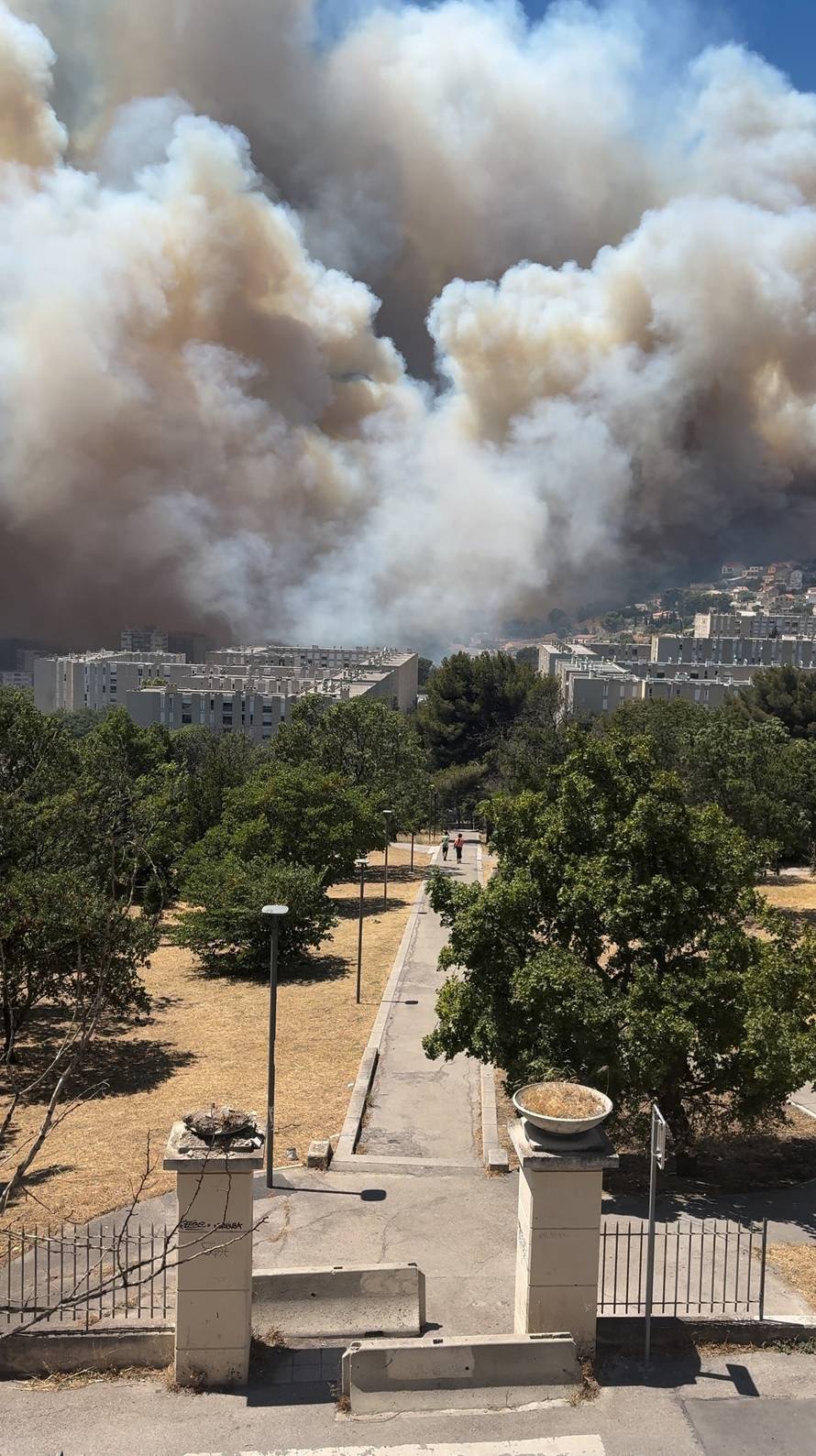 Wildfire in Marseille