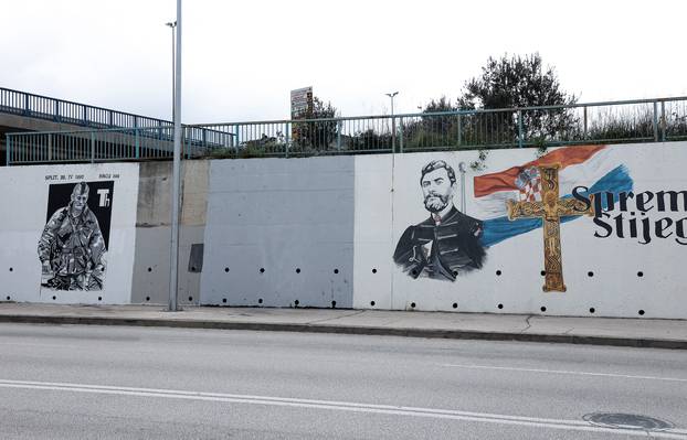 Split: Uklonjen mural "ustaškog vojnika" koji je osvanuo na zidu uz velikana Antu Starčevića