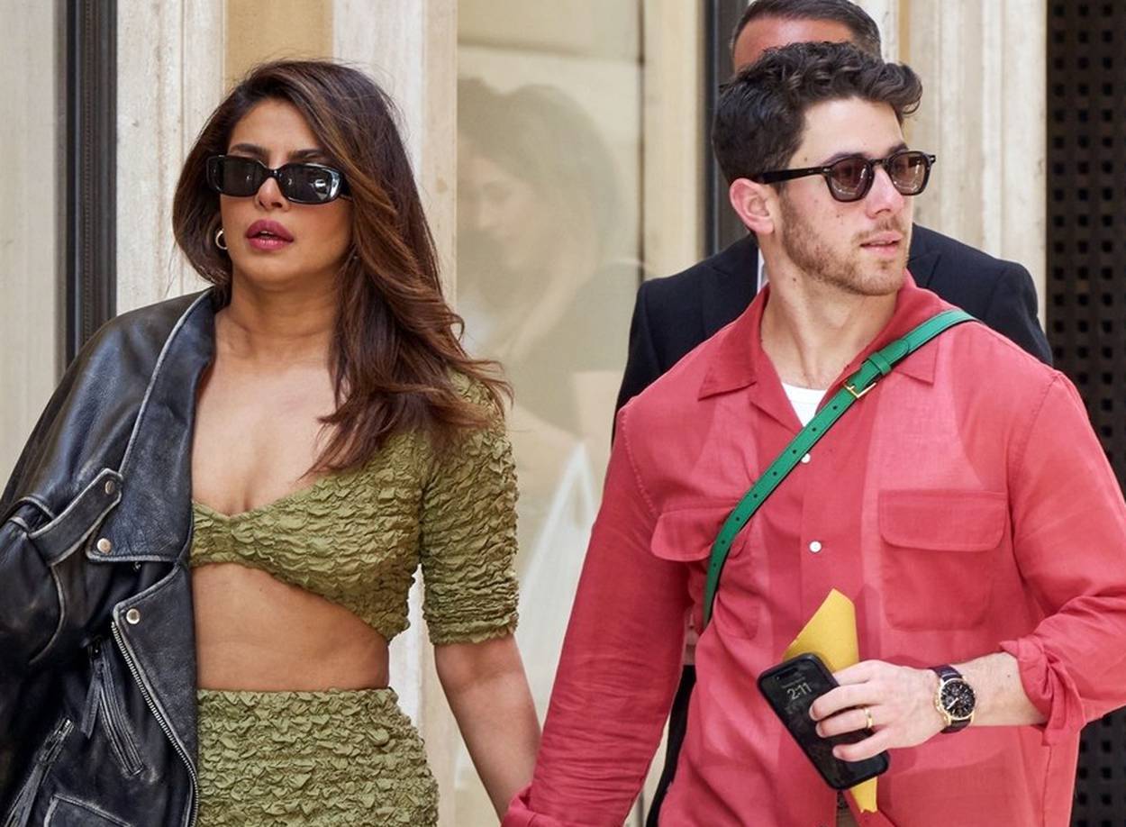 *EXCLUSIVE* Indian actress Priyanka Chopra and her husband singer Nick Jonas are living their best life while exploring the beautiful city of Rome!