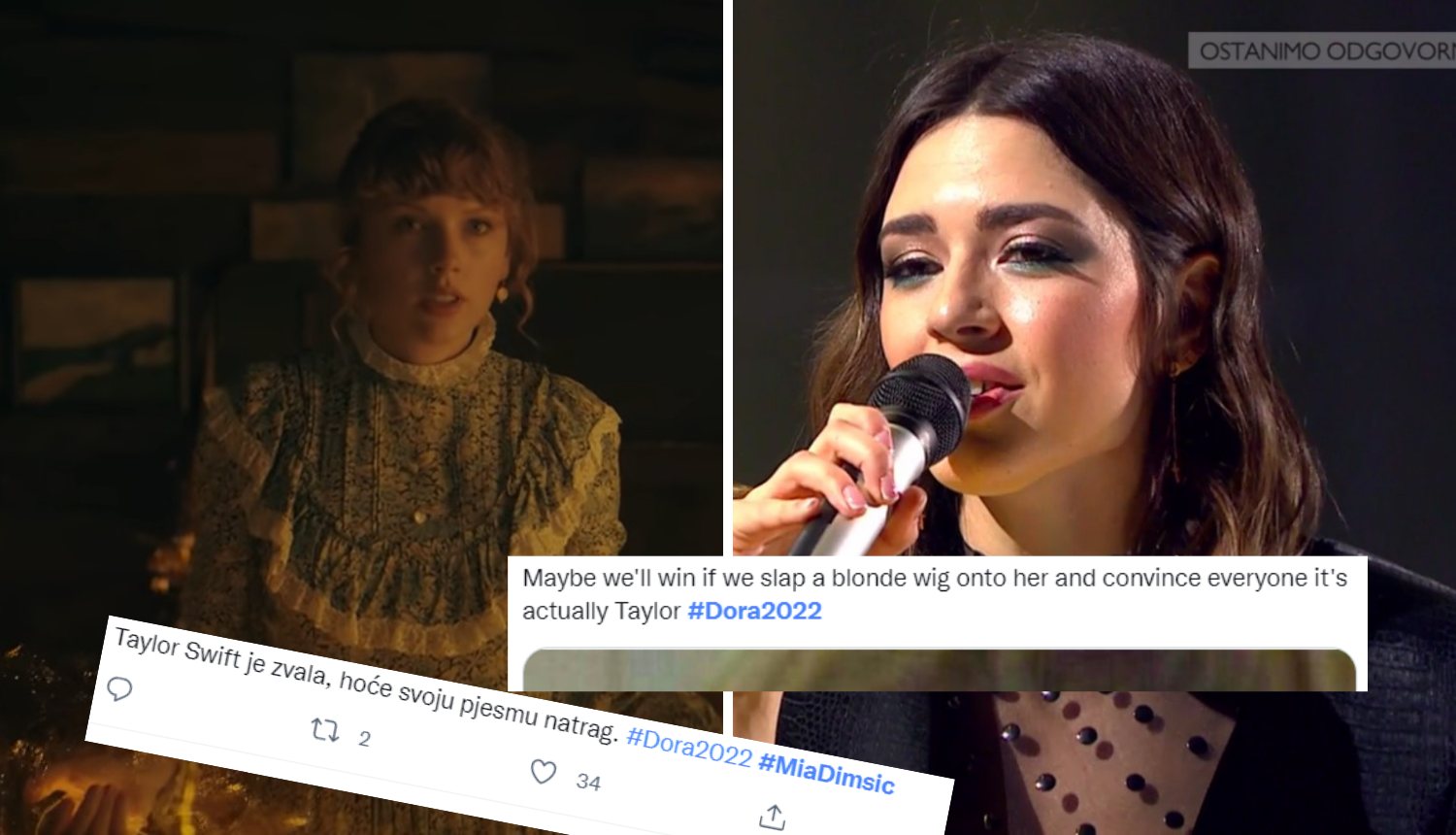Twitter gori od komentara na nastup Mije Dimšić: Zvala je Taylor Swift, hoće svoj hit nazad
