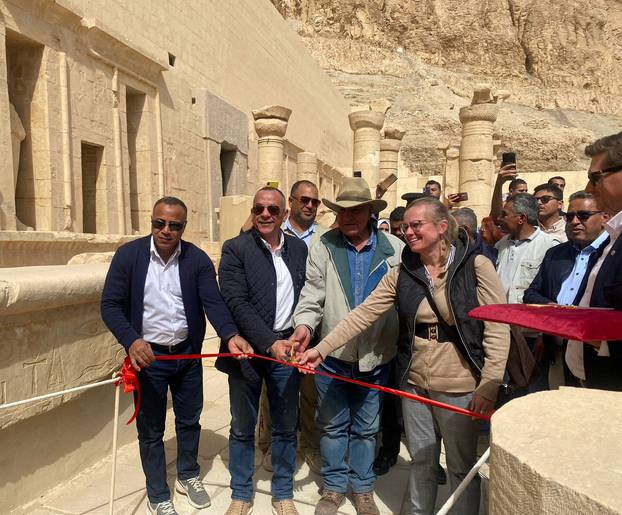 Egyptian officials inaugurate the 4,000-year-old tomb of Meru, the oldest site accessible to the public on Luxor's West Bank