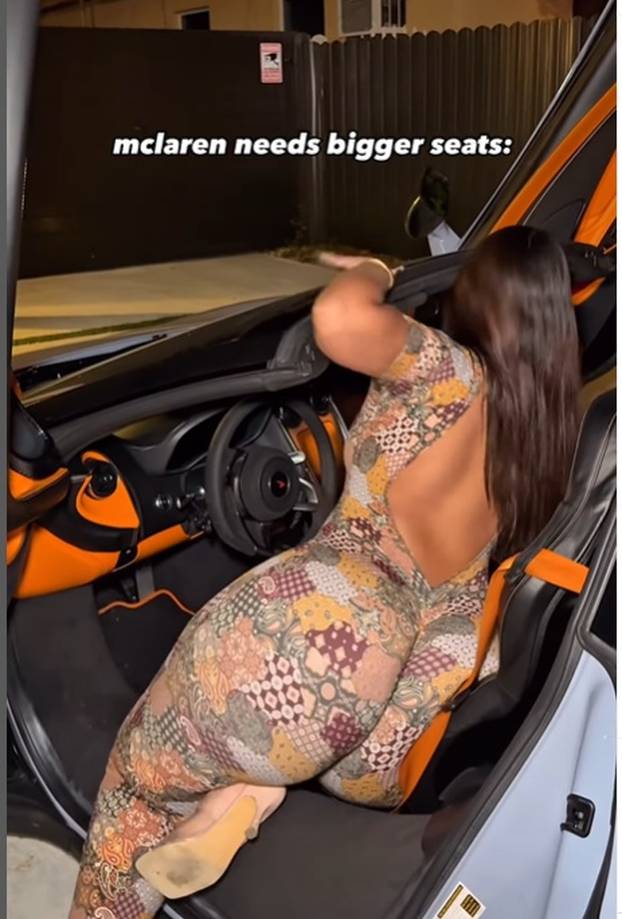 FOTO Bujna Gracie zavapila: Pa sjedala u automobilima trebaju biti veća! Ja se jedva uguram...