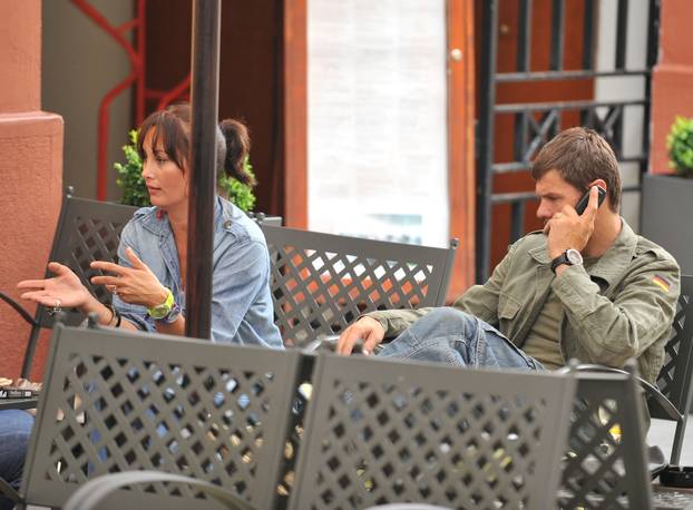Zagreb: Zvonimir i Leonarda Boban uživali su u kavi u društvu prijatelja
