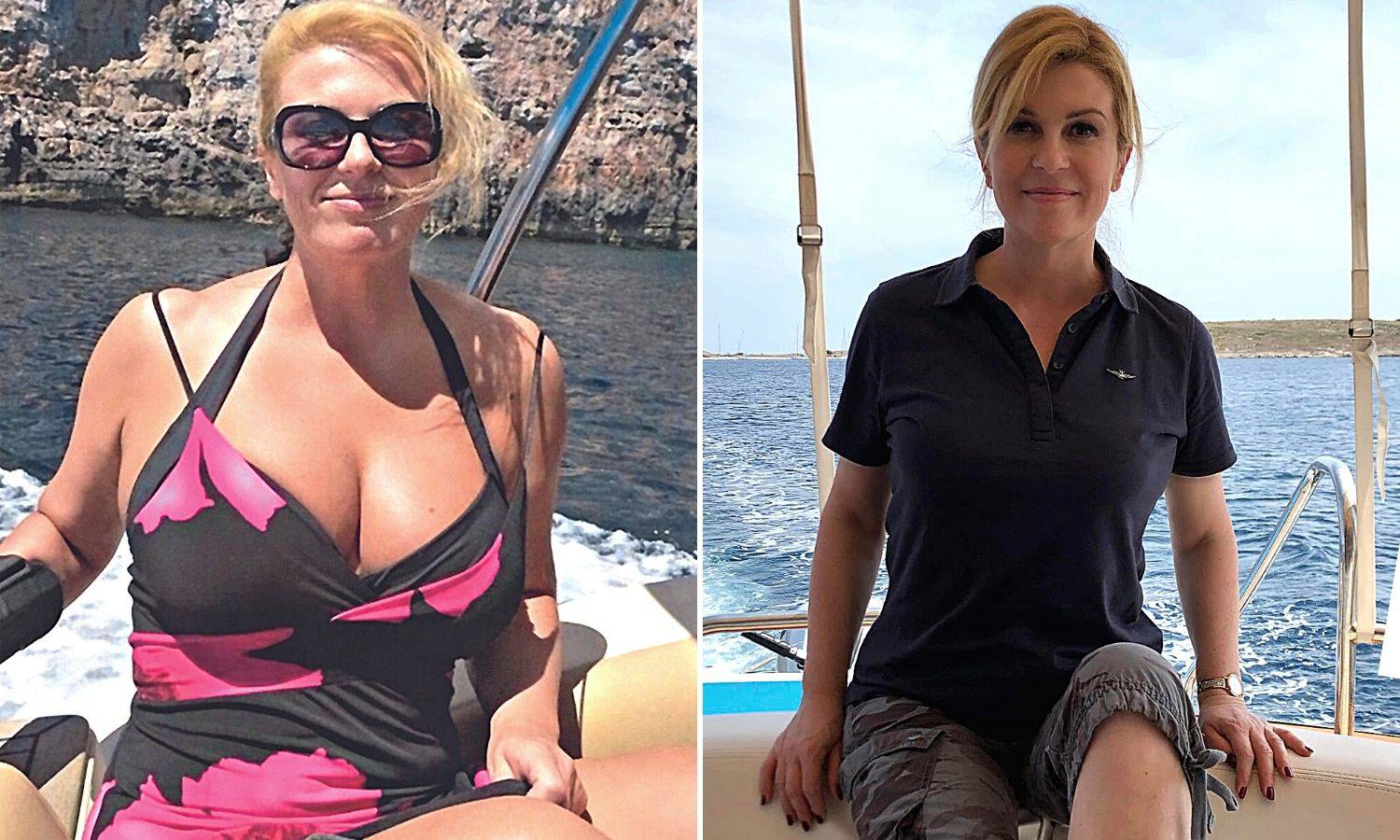 Možda su joj fanovi botovi iz Afrike, ali slike su prave: Ovo je Kolinda na moru nekad i sad...