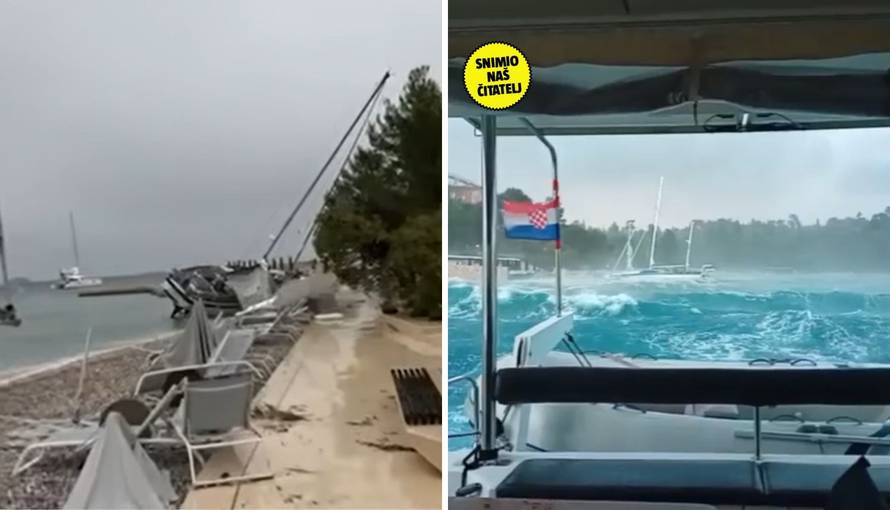 VIDEO Njemica kritično nakon oluje koja je poharala Istru