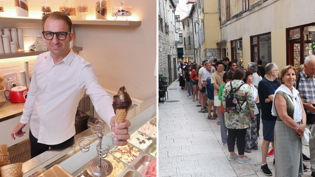 VIDEO Za ovaj sladoled u Splitu stoji se i do 40 minuta u redu: 'Radimo ga po staroj recepturi'