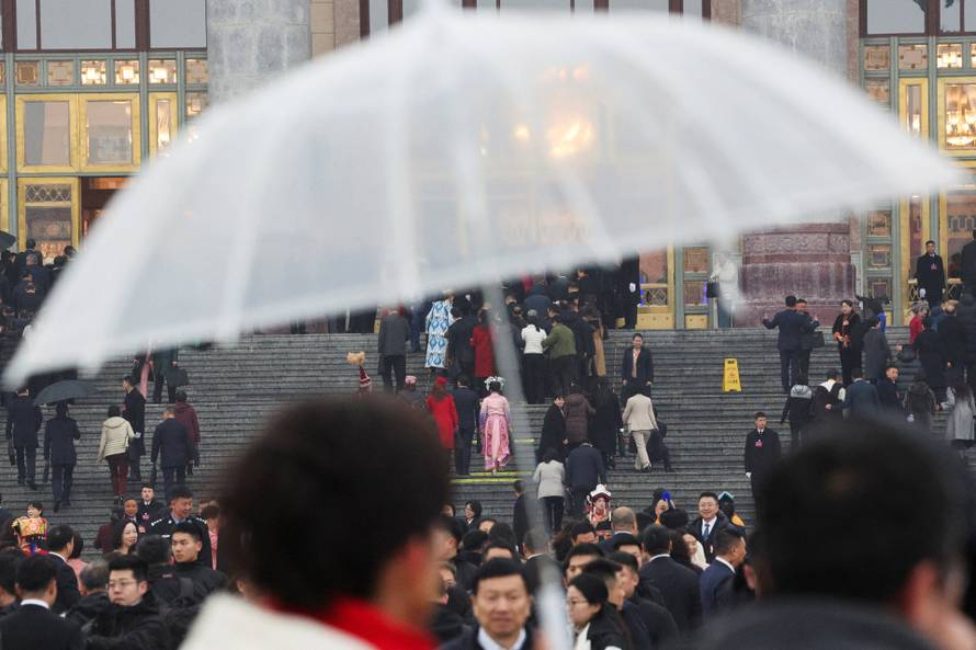 China's NPC opening session at the Great Hall of the People, in Beijing