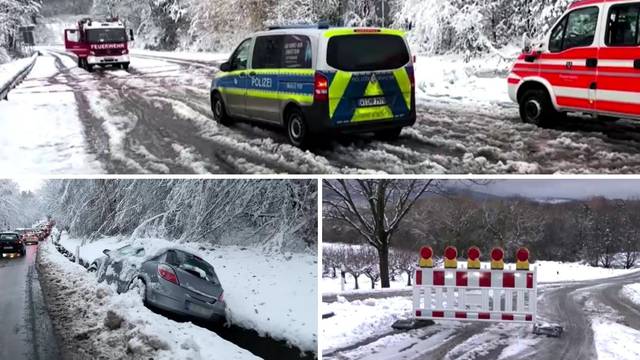VIDEO Dio Njemačke okovao je snijeg. Apel vlasti građanima: Ne izlazite, vrijeme je opasno!