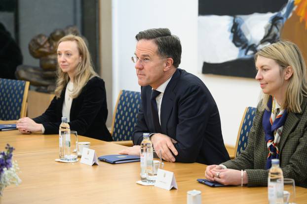 Zagreb: Predsjednik Republike Zoran Milanović primio glavnog tajnika NATO-a Marka Ruttea