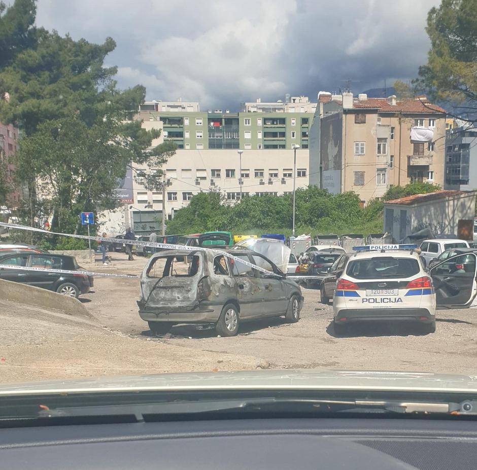 U Splitu su usred noći zapalili auto inspektoru krim policije