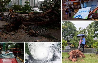 Preko 50 ozlijeđenih u naletu tajfuna Saola na Hong Kong: Iščupana stabla, poplave...