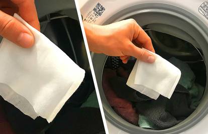 Najbolji trik za rublje: Stavite vlažnu maramicu u veš mašinu