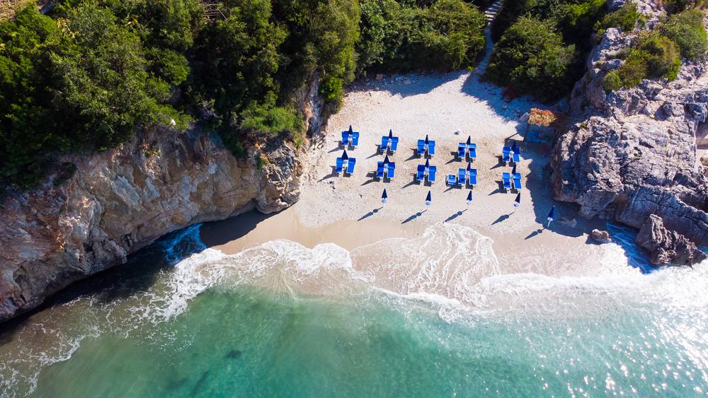 Gjipe,Beach,,Famous,Beach,In,Albania