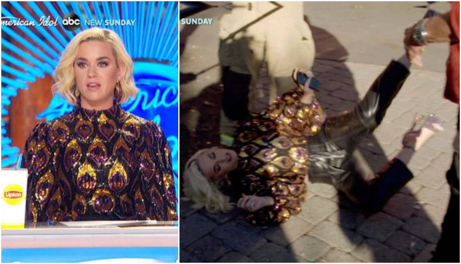 Katy Perry se srušila na pod: Na snimanju je jako curio plin...