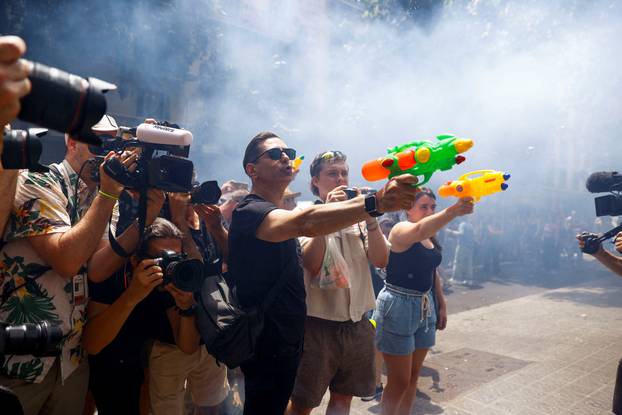 Anti-tourism protest in Barcelona