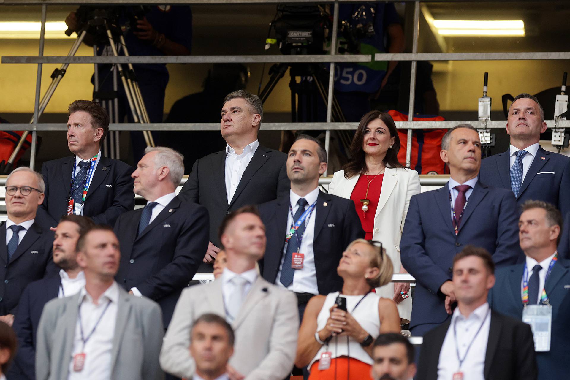 Leipzig: Predsjednik Milanović sa suprugom na susretu Hrvatske i Italije u 3. kolu skupine B na Europskom prvenstvu