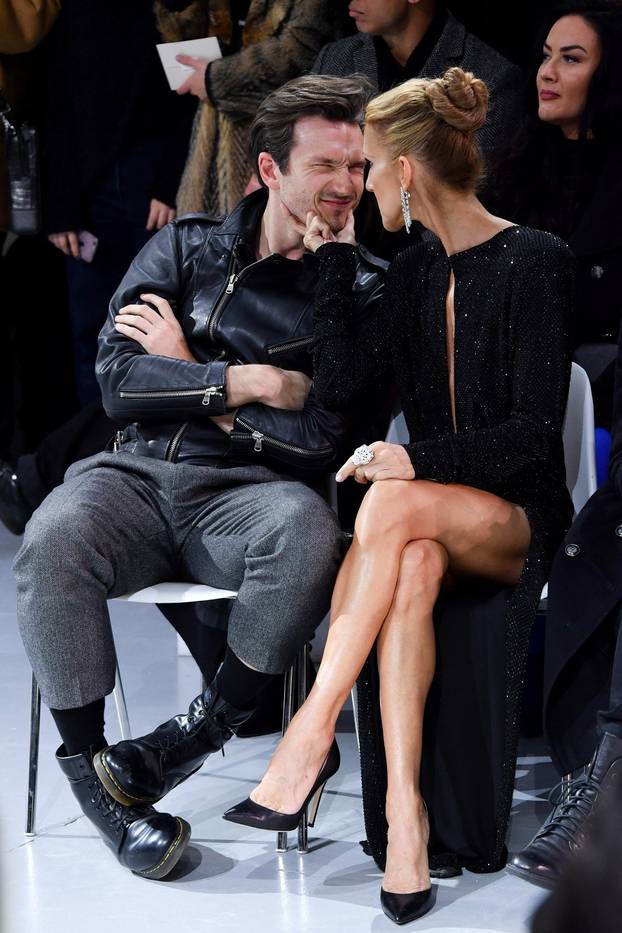 CÃ©line Dion and Pepe Munoz attend the Alexandre Vauthier Haute Couture Spring Summer 2019