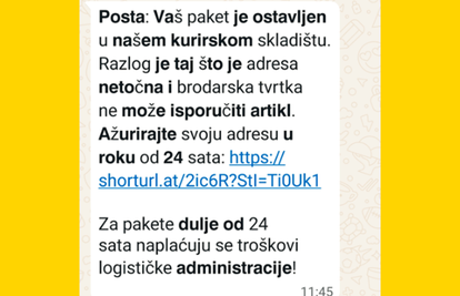 Pošta upozorava na prevaru: Ignorirajte lažne SMS poruke o nemogućnosti dostave paketa