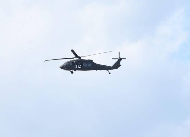 Zagreb: Generalna proba svečanog vojnog mimohoda - zračne snage 