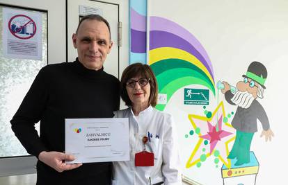 Baltazar je razveselio najmlađe pacijente u zagrebačkoj bolnici: 'Darovali su djeci njihov talent'