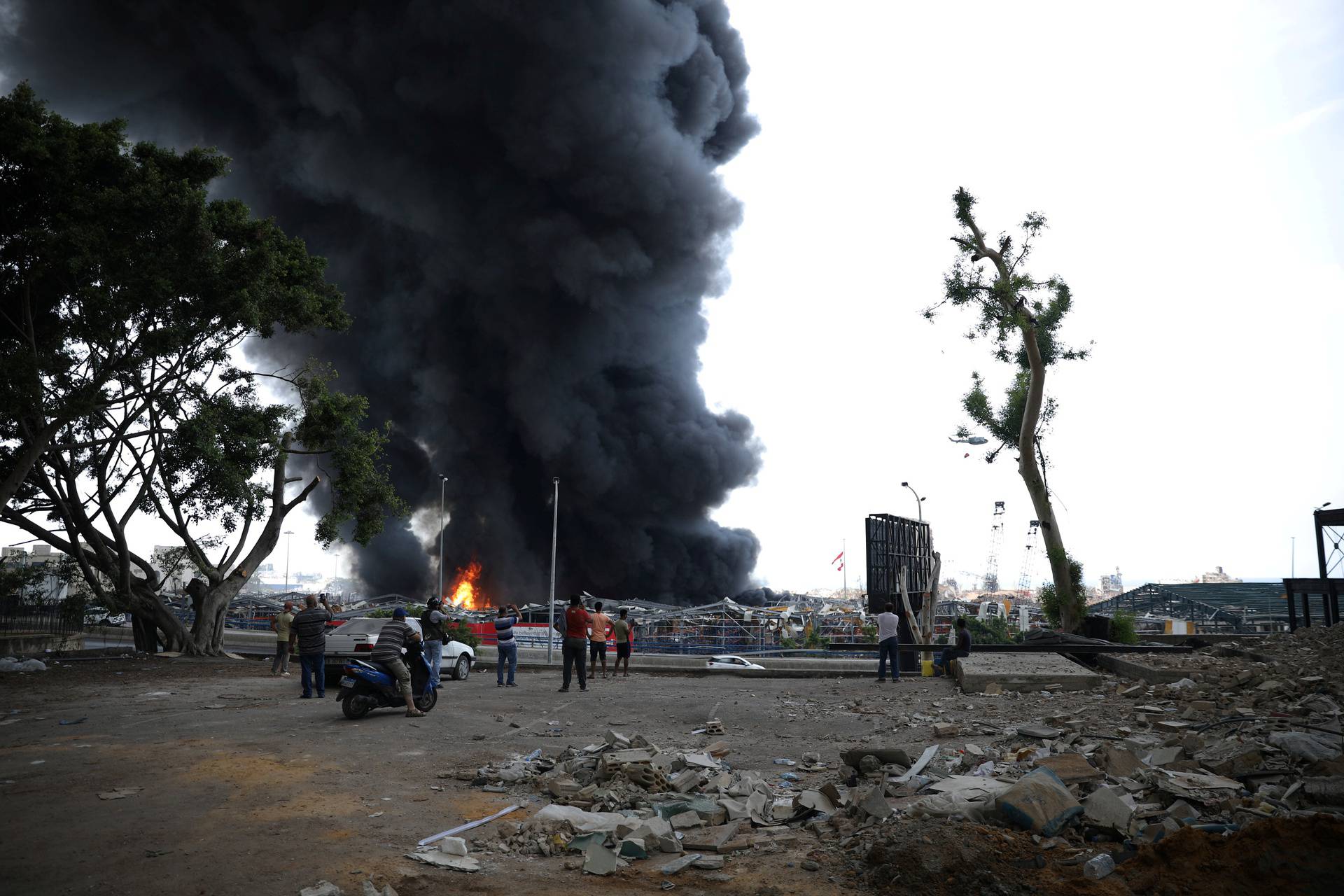 Fire breaks out at Beirut's port area