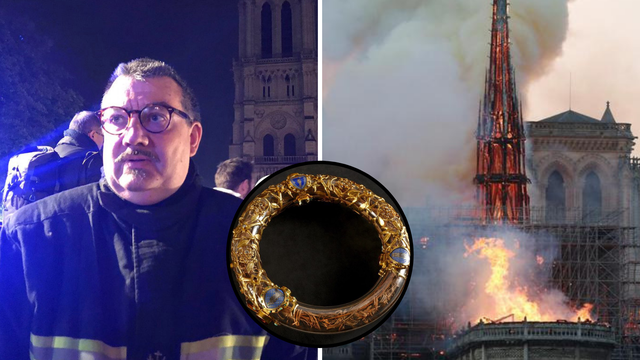 Svećenik uletio u gorući Notre Dame  i spasio 'Kristovu krunu'