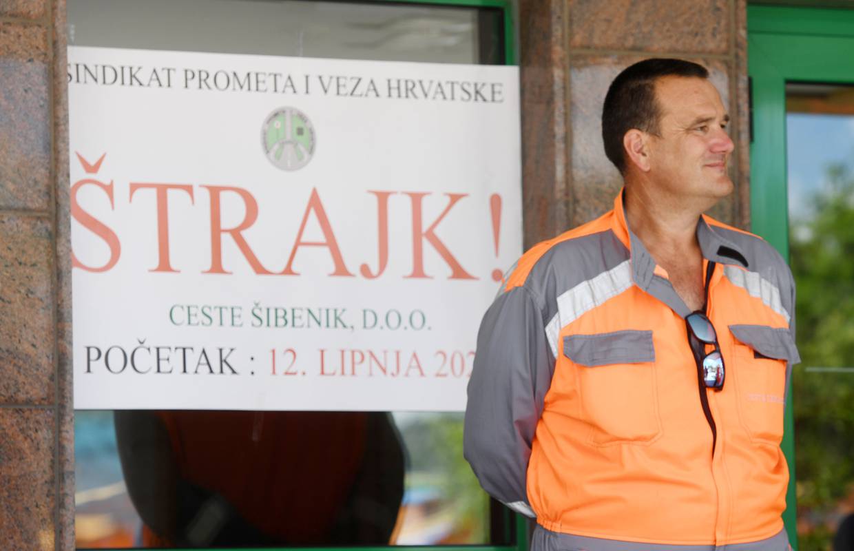 Radnici Cesta Šibenik štrajkaju od ponedjeljka: 'Ne zanima nas politika, zanima nas posao'
