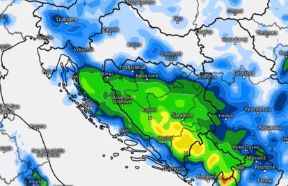 NA UDARU LEDENOG VALA Pogledajte koliko će snijega u Hrvatskoj biti u ponedjeljak!