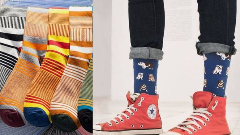 Sretne muške čarape: Raznoliki motivi, jake boje i simpa crteži