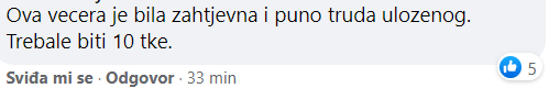 Kuharica Sena dobila pohvale, a Ivan kritike: Nije fer, pojeo je sve, tražio repete, a dao osmicu