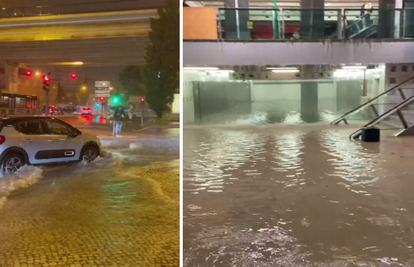 VIDEO Obilne kiše izazvale jake poplave u Lisabonu: Bujice nose vozila, žena umrla u podrumu