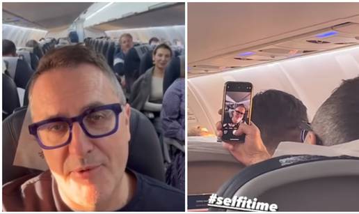 Tarik Filipović fotka se u avionu, Daria Lorenci Flatz sjedila iza njega: 'Ma dobar je selfie ajde'