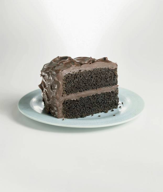 Close-up of a piece of chocolate cake